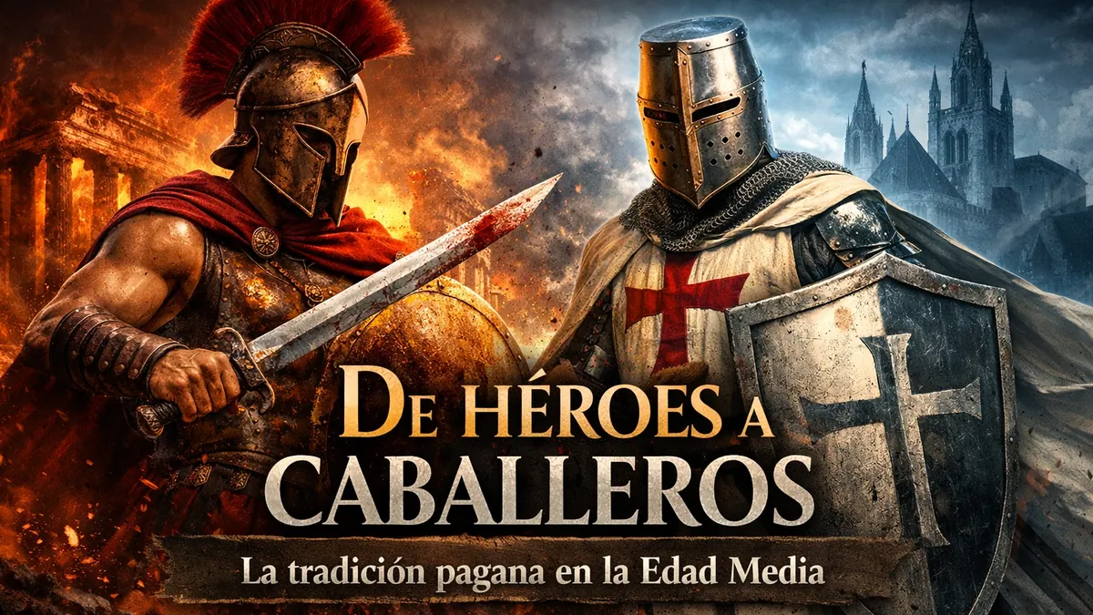 Cartel de «De héroes a caballeros: la tradición pagana en la Edad Media»
