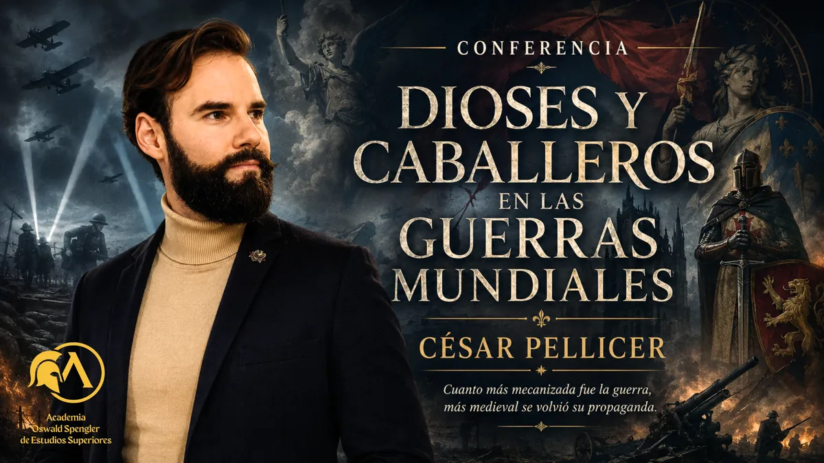 Cartel de «Dioses y caballeros en las guerras mundiales»